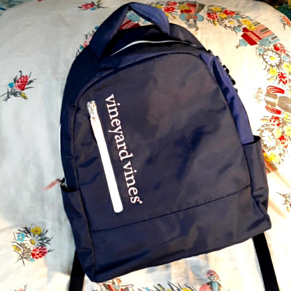 Vineyard Vines Navy & Pink Backpack